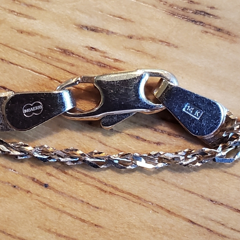 14k Gold 25 Inch Rope Chain - Picture 8 of 8